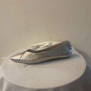 Birdies Leather Metallic Flats
